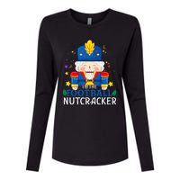 Football Nutcracker Matching Family Group Christmas Party Pj Womens Cotton Relaxed Long Sleeve T-Shirt