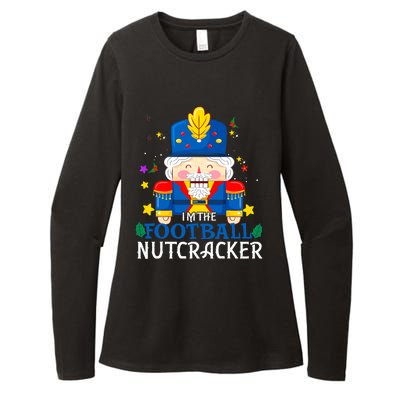 Football Nutcracker Matching Family Group Christmas Party Pj Womens CVC Long Sleeve Shirt