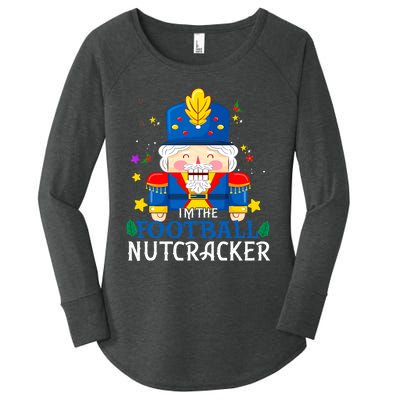 Football Nutcracker Matching Family Group Christmas Party Pj Women's Perfect Tri Tunic Long Sleeve Shirt