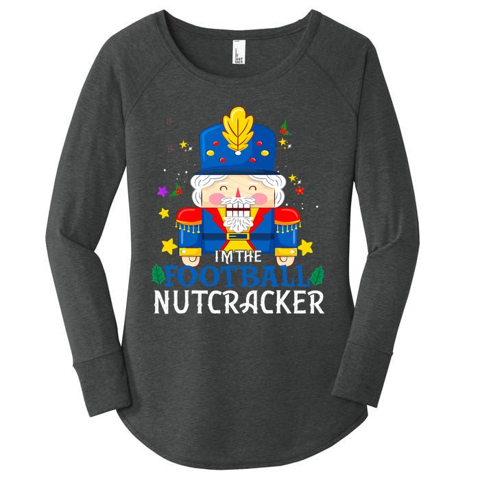 Football Nutcracker Matching Family Group Christmas Party Pj Women's Perfect Tri Tunic Long Sleeve Shirt