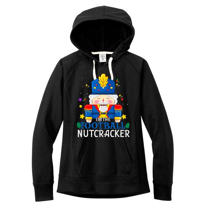 Football Nutcracker Matching Family Group Christmas Party Pj Women's Fleece Hoodie