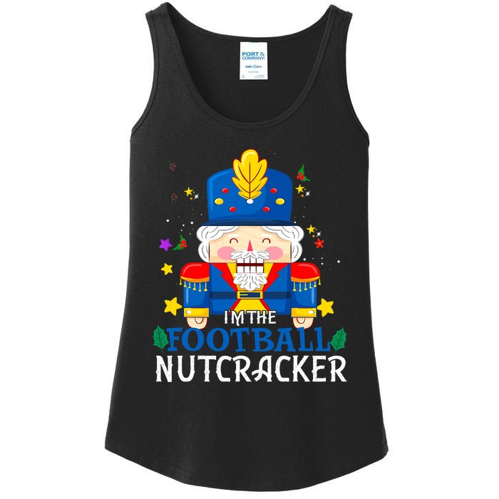 Football Nutcracker Matching Family Group Christmas Party Pj Ladies Essential Tank