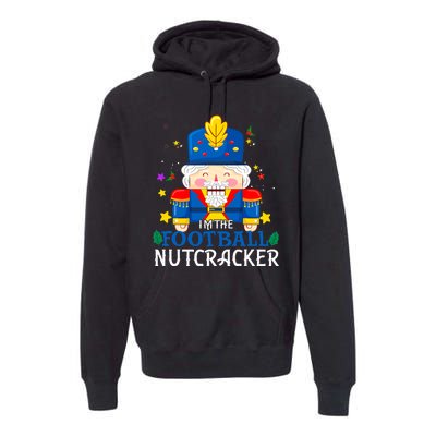 Football Nutcracker Matching Family Group Christmas Party Pj Premium Hoodie