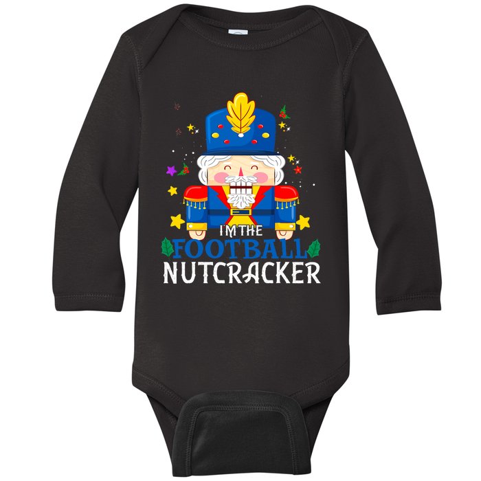 Football Nutcracker Matching Family Group Christmas Party Pj Baby Long Sleeve Bodysuit