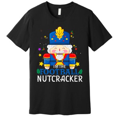 Football Nutcracker Matching Family Group Christmas Party Pj Premium T-Shirt