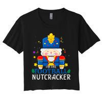 Football Nutcracker Matching Family Group Christmas Party Pj Women's Crop Top Tee