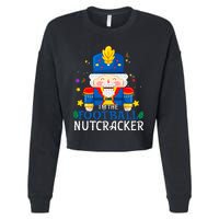 Football Nutcracker Matching Family Group Christmas Party Pj Cropped Pullover Crew