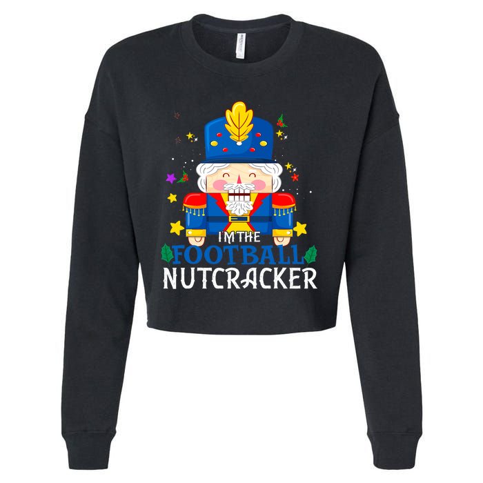 Football Nutcracker Matching Family Group Christmas Party Pj Cropped Pullover Crew