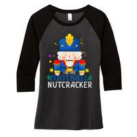 Football Nutcracker Matching Family Group Christmas Party Pj Women's Tri-Blend 3/4-Sleeve Raglan Shirt