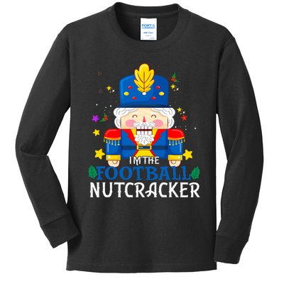 Football Nutcracker Matching Family Group Christmas Party Pj Kids Long Sleeve Shirt