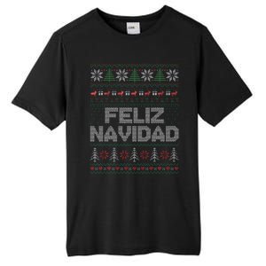 Feliz Navidad Mexican Spanish Funny Christmas Ugly Funny Tall Fusion ChromaSoft Performance T-Shirt