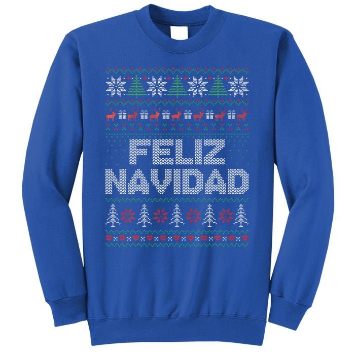 Feliz Navidad Mexican Spanish Funny Christmas Ugly Funny Sweatshirt