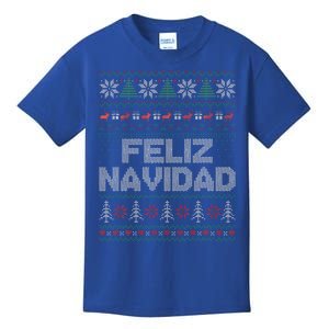 Feliz Navidad Mexican Spanish Funny Christmas Ugly Funny Kids T-Shirt