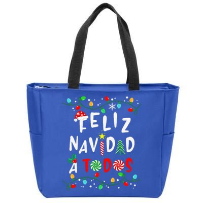 Feliz NavidadFunny Mexican Christmas In Spanish Gift Zip Tote Bag