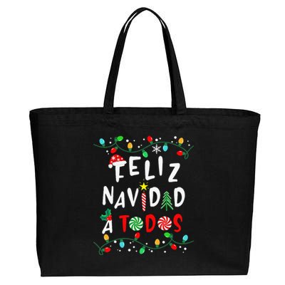 Feliz NavidadFunny Mexican Christmas In Spanish Gift Cotton Canvas Jumbo Tote