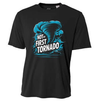 Funny Not My First Tornado Storm Seeker Cooling Performance Crew T-Shirt