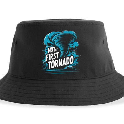 Funny Not My First Tornado Storm Seeker Sustainable Bucket Hat