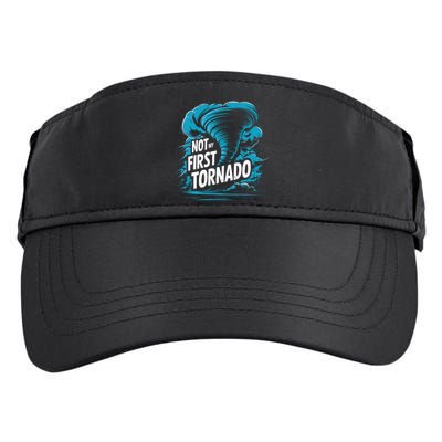 Funny Not My First Tornado Storm Seeker Adult Drive Performance Visor