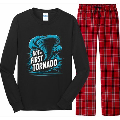 Funny Not My First Tornado Storm Seeker Long Sleeve Pajama Set