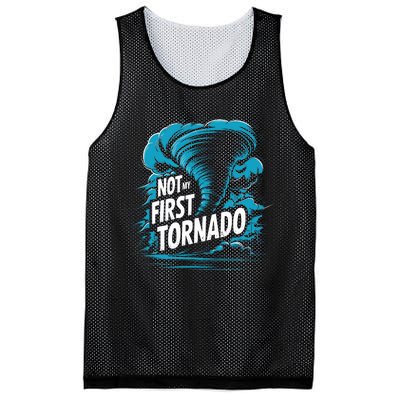 Funny Not My First Tornado Storm Seeker Mesh Reversible Basketball Jersey Tank