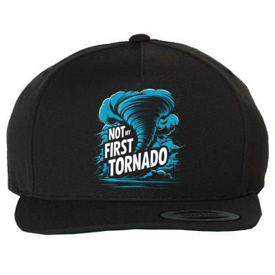 Funny Not My First Tornado Storm Seeker Wool Snapback Cap