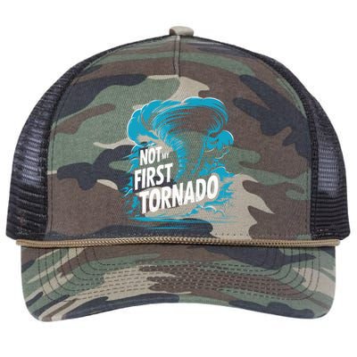 Funny Not My First Tornado Storm Seeker Retro Rope Trucker Hat Cap