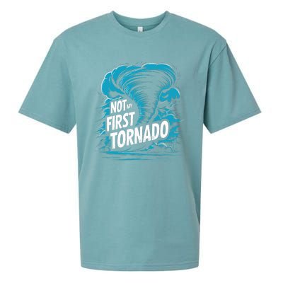 Funny Not My First Tornado Storm Seeker Sueded Cloud Jersey T-Shirt