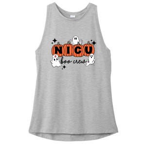 Funny Nicu Nurse Halloween Nicu Boo Crew Nicu Nurse Ladies PosiCharge Tri-Blend Wicking Tank