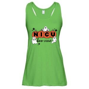 Funny Nicu Nurse Halloween Nicu Boo Crew Nicu Nurse Ladies Essential Flowy Tank