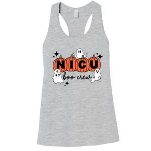 Funny Nicu Nurse Halloween Nicu Boo Crew Nicu Nurse Women's Racerback Tank