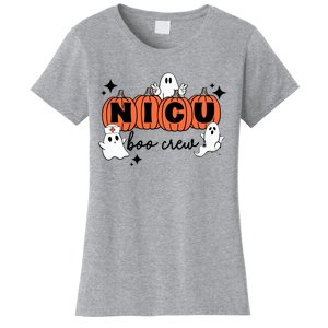 Funny Nicu Nurse Halloween Nicu Boo Crew Nicu Nurse Women's T-Shirt