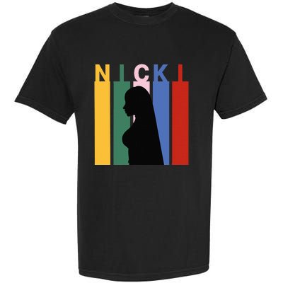 First Name Nicki Personalized I Love Nicki Girl Garment-Dyed Heavyweight T-Shirt