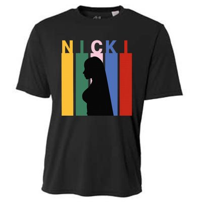 First Name Nicki Personalized I Love Nicki Girl Cooling Performance Crew T-Shirt