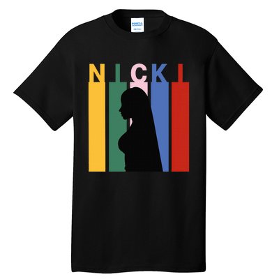 First Name Nicki Personalized I Love Nicki Girl Tall T-Shirt