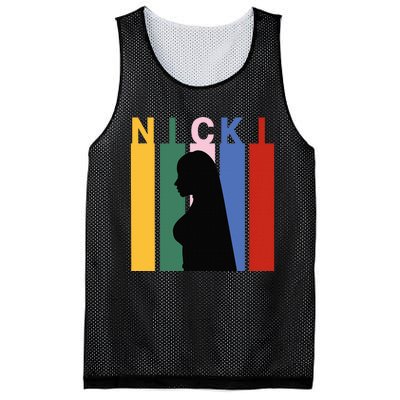 First Name Nicki Personalized I Love Nicki Girl Mesh Reversible Basketball Jersey Tank