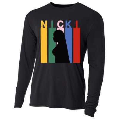 First Name Nicki Personalized I Love Nicki Girl Cooling Performance Long Sleeve Crew