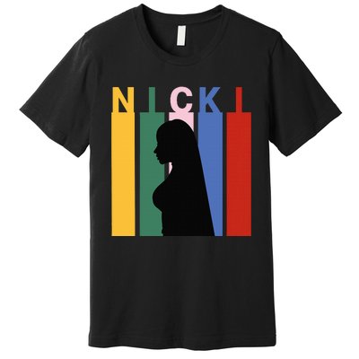 First Name Nicki Personalized I Love Nicki Girl Premium T-Shirt