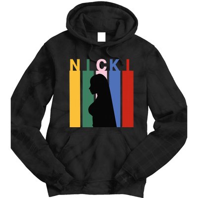 First Name Nicki Personalized I Love Nicki Girl Tie Dye Hoodie