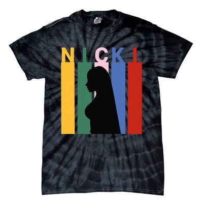 First Name Nicki Personalized I Love Nicki Girl Tie-Dye T-Shirt