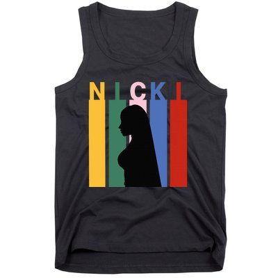 First Name Nicki Personalized I Love Nicki Girl Tank Top