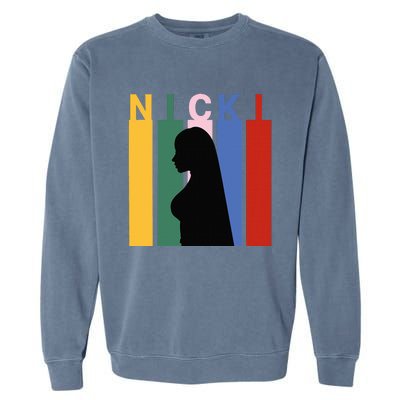 First Name Nicki Personalized I Love Nicki Girl Garment-Dyed Sweatshirt