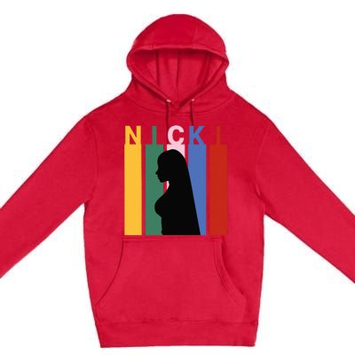 First Name Nicki Personalized I Love Nicki Girl Premium Pullover Hoodie