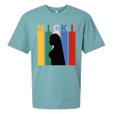 First Name Nicki Personalized I Love Nicki Girl Sueded Cloud Jersey T-Shirt