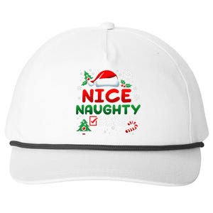 Funny Nice Naughty Insufficient Evidence Christmas Holiday Snapback Five-Panel Rope Hat