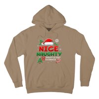 Funny Nice Naughty Insufficient Evidence Christmas Holiday Hoodie