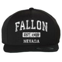 Fallon Nevada Nv Vintage Sports Established Wool Snapback Cap