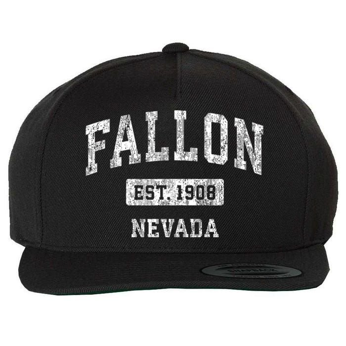 Fallon Nevada Nv Vintage Sports Established Wool Snapback Cap