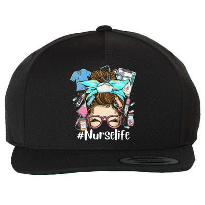 Funny NurseLife Nurse Wool Snapback Cap