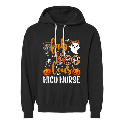 Faboolous Nicu Nurse Funny Nicu Nurse Halloween Boo Boo Crew Garment-Dyed Fleece Hoodie