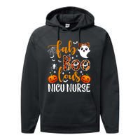 Faboolous Nicu Nurse Funny Nicu Nurse Halloween Boo Boo Crew Performance Fleece Hoodie